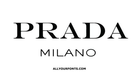 prada milano font|prada emblem font.